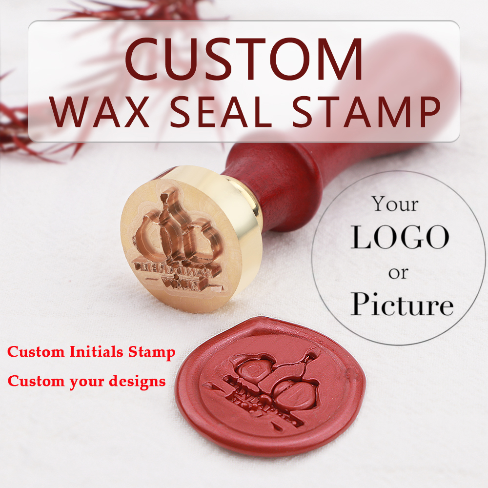 Wax Seal Letter Kit - Individuelles Wachssiegel-Stempelset für Hochzeiten, Initialen und