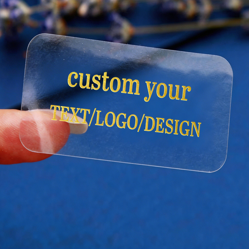 Personalised Candle Label - 50 personalisierte rechteckige Aufkleber, individuelle transparente