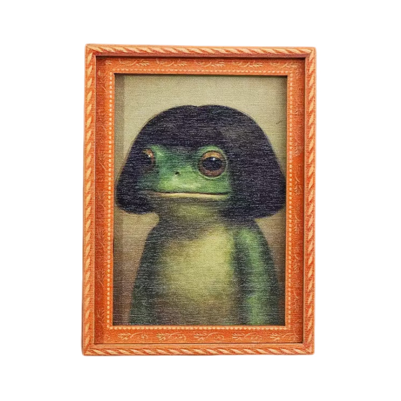 Engraved Wood Frame - Lustige und originelle bedruckte Kühlschrankmagnete, dekorative