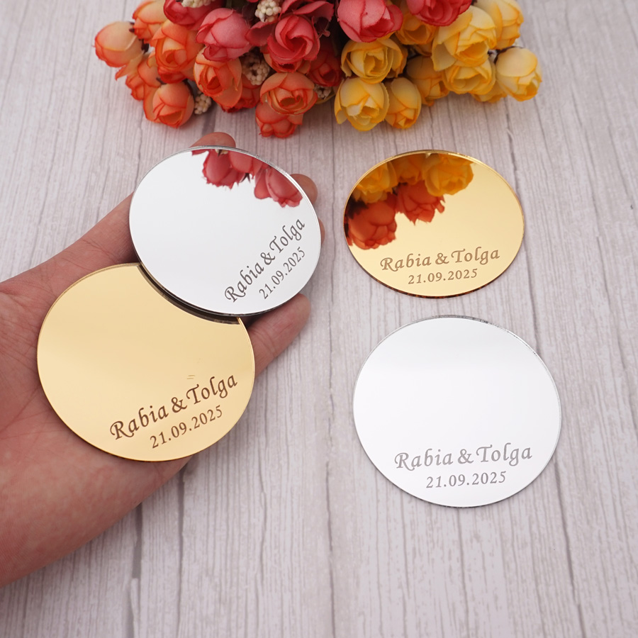 Personalised Candle Label - 12 Stück personalisierte Hochzeitsgeschenke, individuelle Dinner-Party-Tasse,