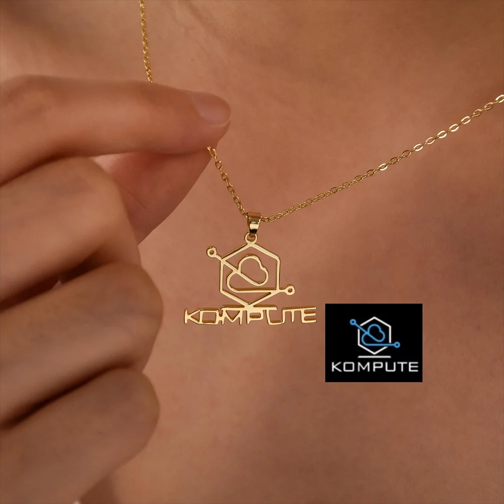 Name Necklace Custom - Benutzerdefinierte Firmenlogo-Halskette, personalisierbar, Schnitt in jeder