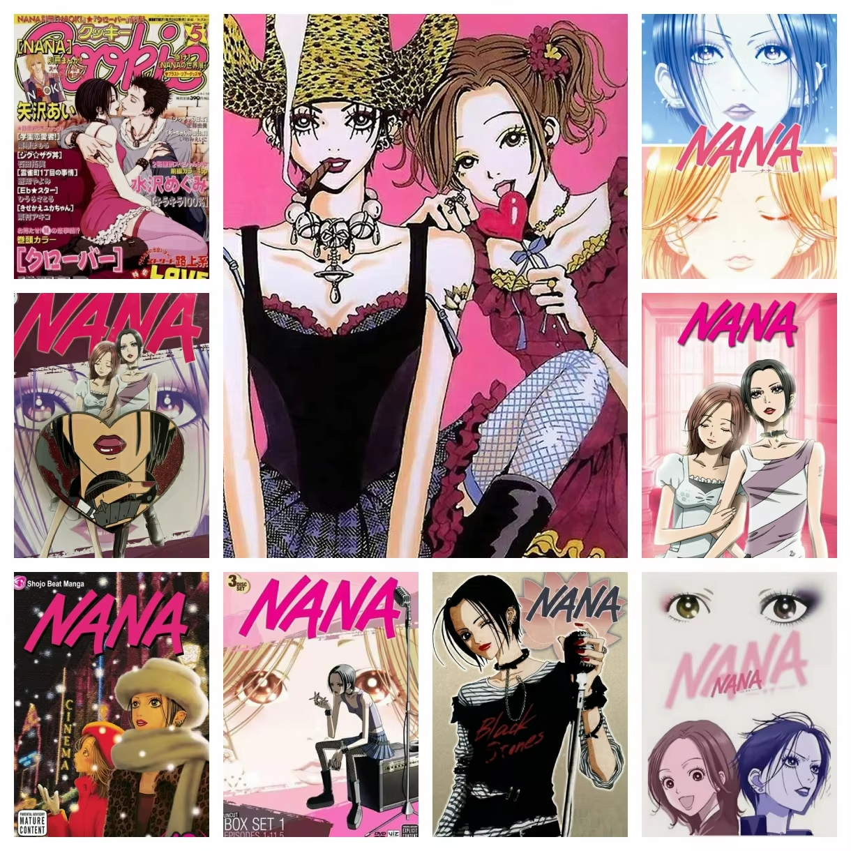 Photo Mosaic Print - DIY Diamant-Malerei-Sets Nana Retro Japan Anime