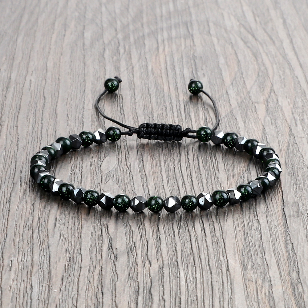 Coordinates Bracelet - Minimalismus Hämatit Armband unregelmäßig hochwertige glänzende