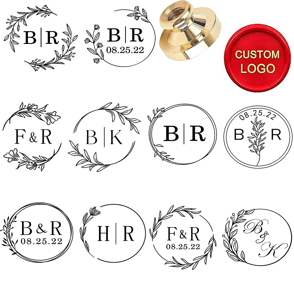 Wax Seal Letter Kit - Benutzerdefiniertes Buchstaben-Wachssiegel-Stempelset, individuelles Wachssiegel-Set, individuelles Logo-Wachssiegel-Stempel-Set