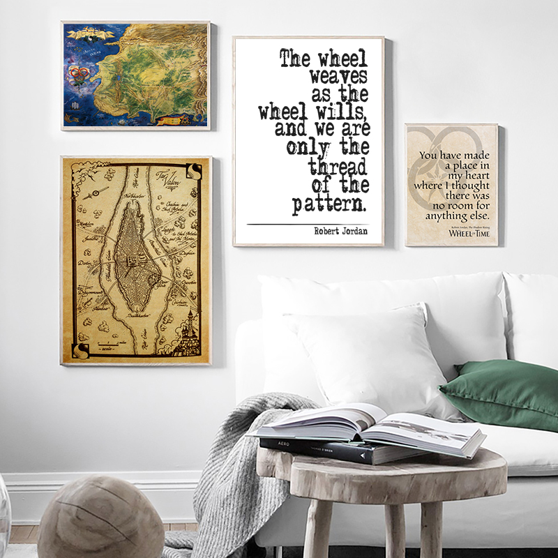 Custom Star Map - Das Rad der Zeitkarte Poster druckt