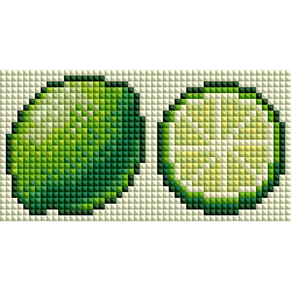 Photo Mosaic Print - Minigem ® Lime Duo 5' X