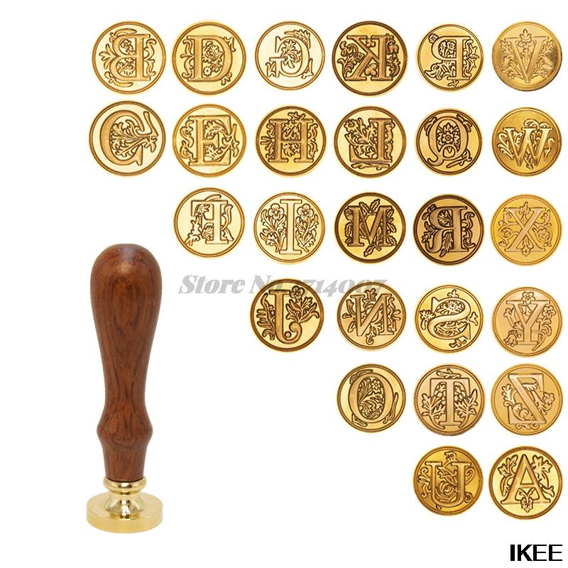 Wax Seal Letter Kit - 2026 Klare Stempel Retro 26 Buchstaben