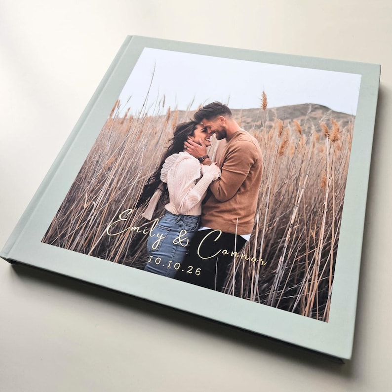 Custom Photo Book - Individuelles Hochzeitsgästebuch mit Folien- und Fotobucheinband