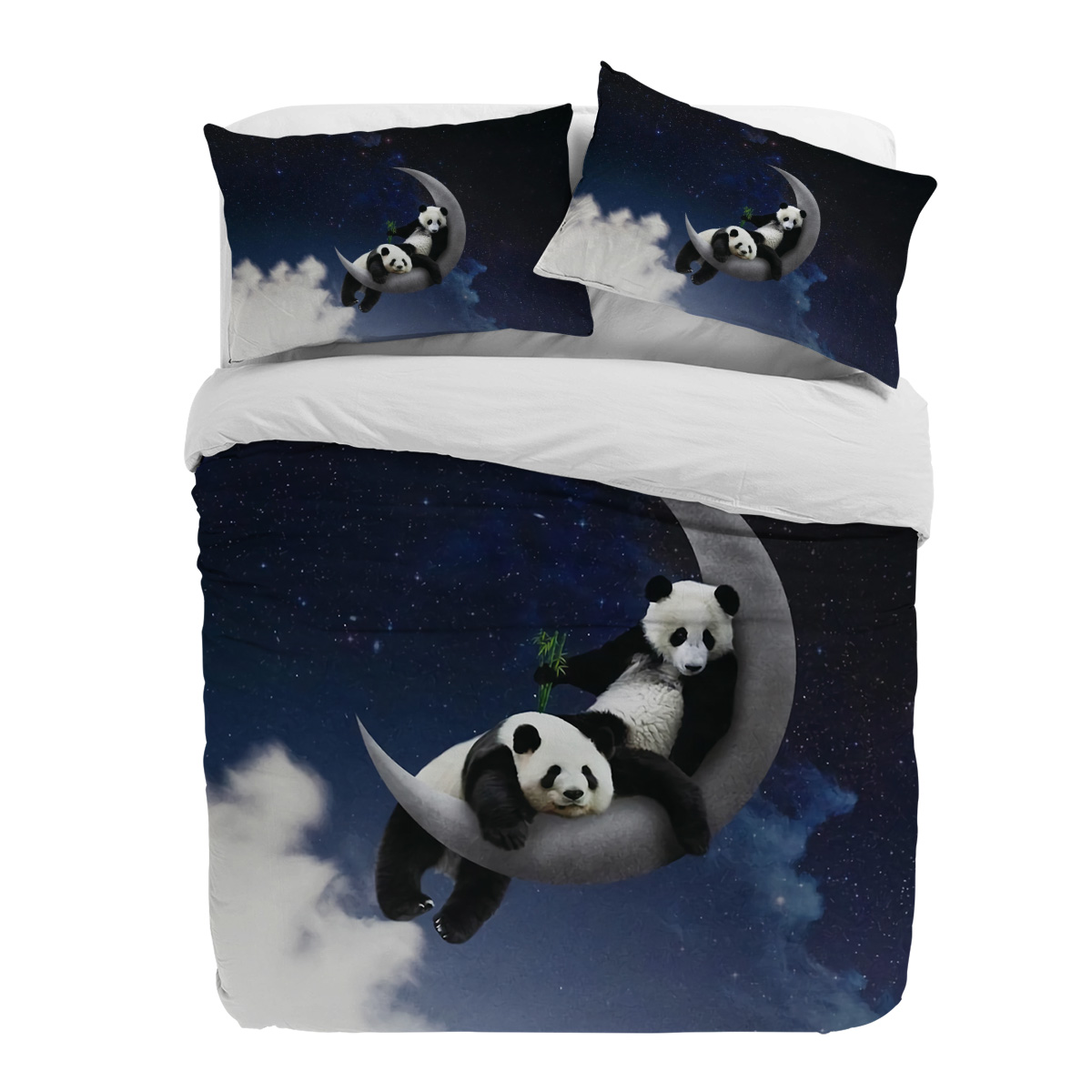 Custom Night Sky - Mond Nachthimmel Panda Bambus Stern Tier