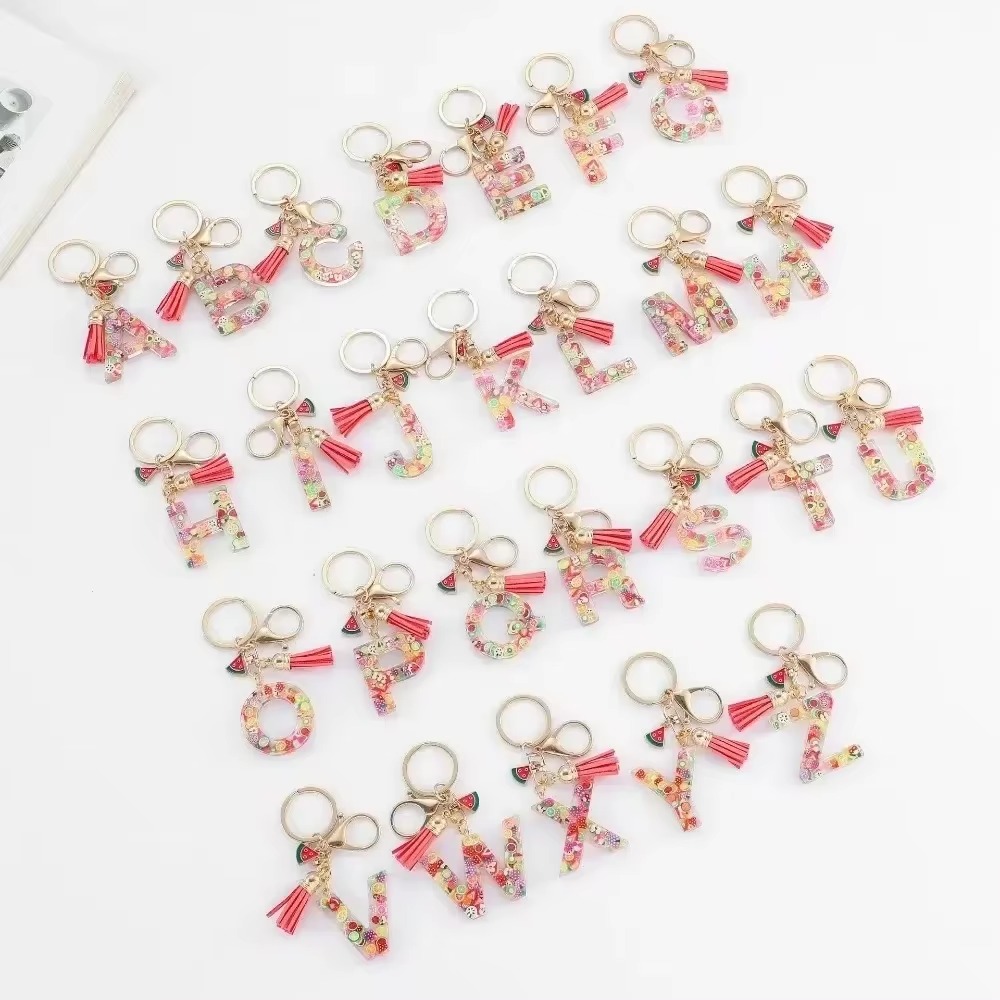 Monogram Keychain Leather - Personalisierter A-Z-Schlüsselanhänger mit Schnallenketten, Y2k-Schlüsselanhänger aus