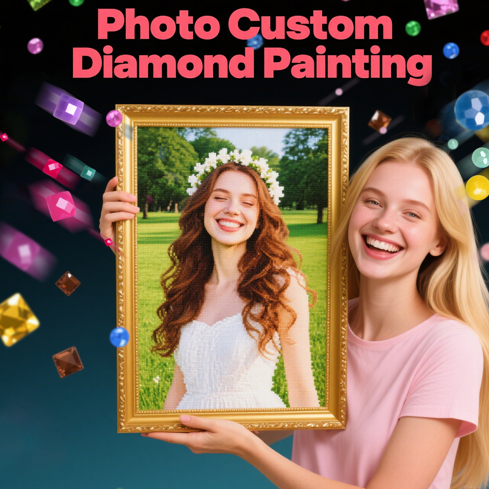 Photo Mosaic Print - HUACAN Komplette Kits Diamant Malerei Foto