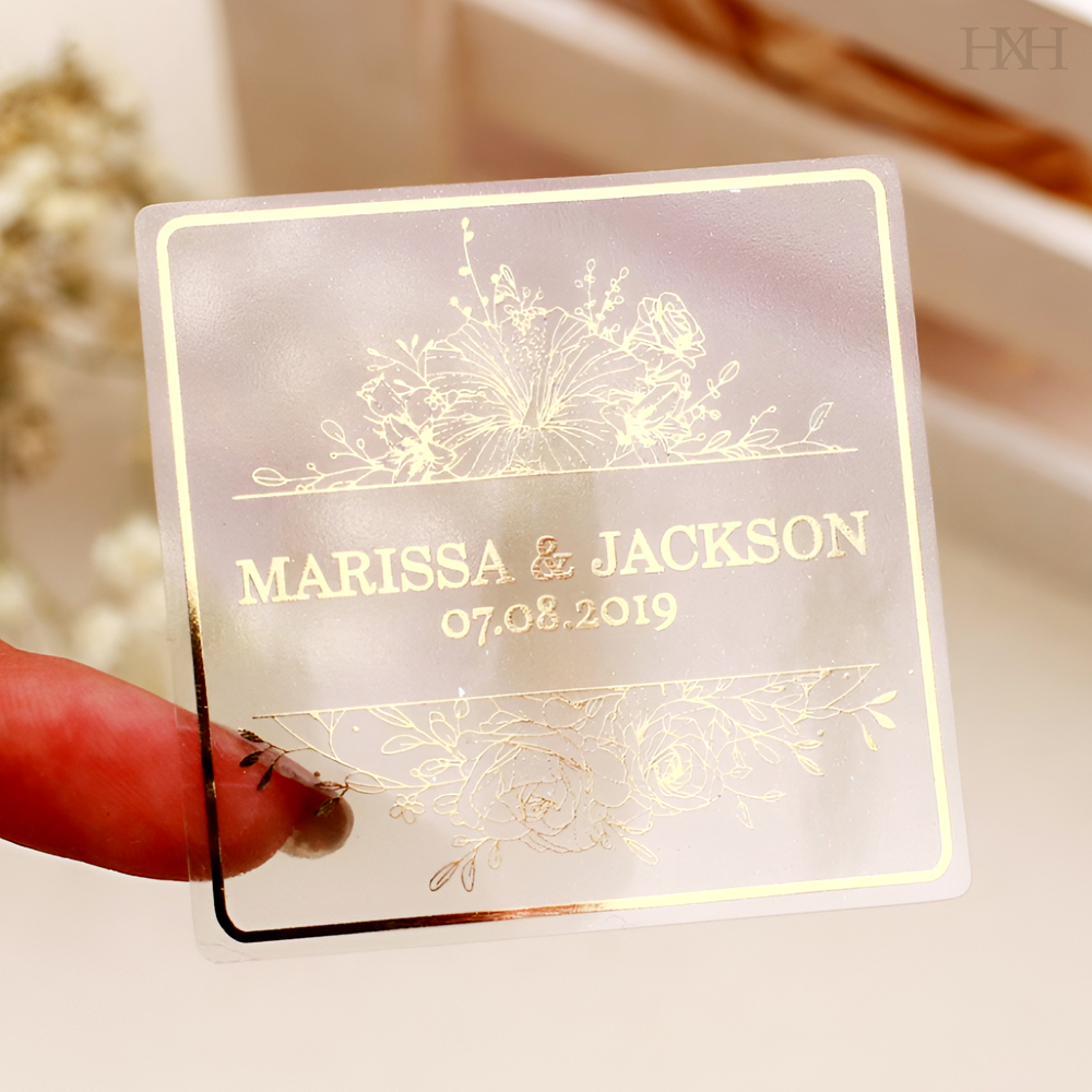 Personalised Candle Label - 50 Blatt personalisierte Hochzeitsaufkleber, Hochzeitsflaschenaufkleber, Hochzeitsgeschenkaufkleber,