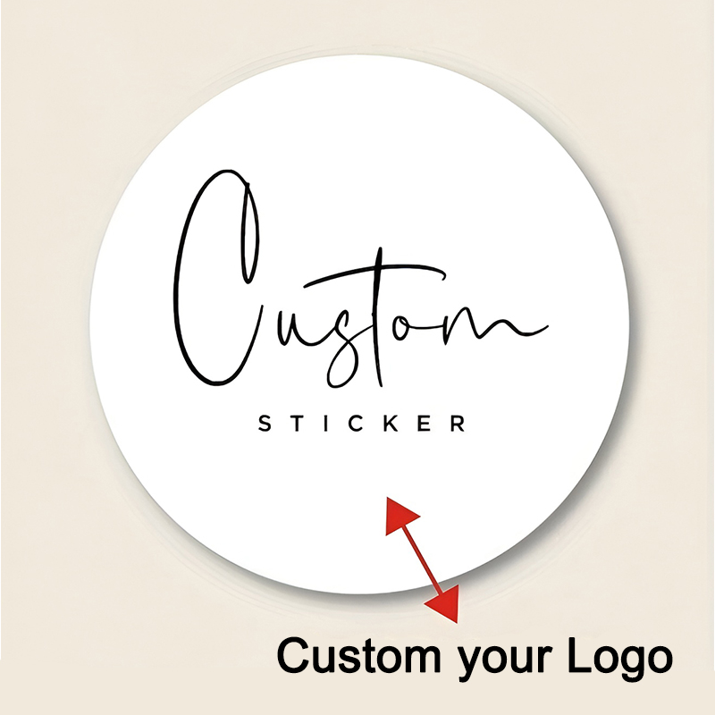 Personalised Candle Label - Anpassbare Fotoaufkleber mit mehrfarbigen Logos –