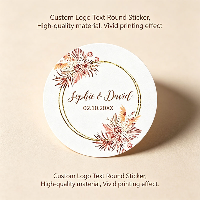 Personalized Name Box - Personalisierte Hochzeitsaufkleber mit Namen und Datum,