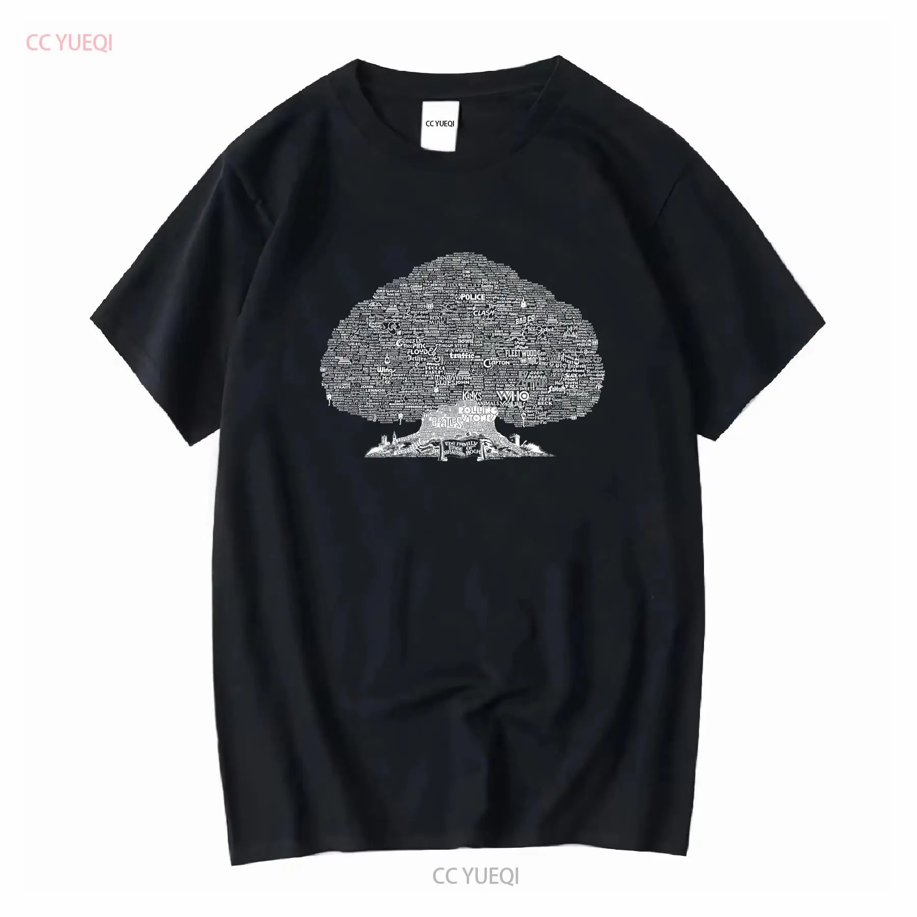 Family Tree Print - Family Tree Of British Rock T-Shirt,