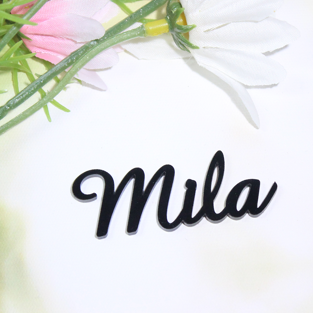 Personalized Name Box - 30/50/100pcs personal isierte Namensschild Acryl Tisch