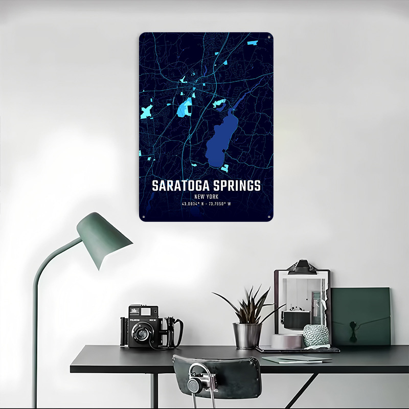 Saratoga Springs Midnight City – Custom Map Poster Bewertung und Preis