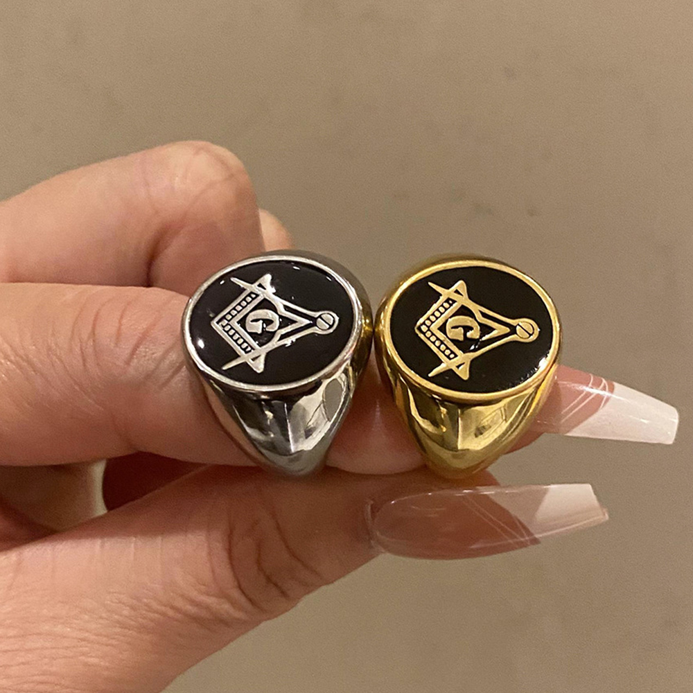 Männer Vintage 316L Edelstahl  – Initial Ring Custom Bewertung und Preis