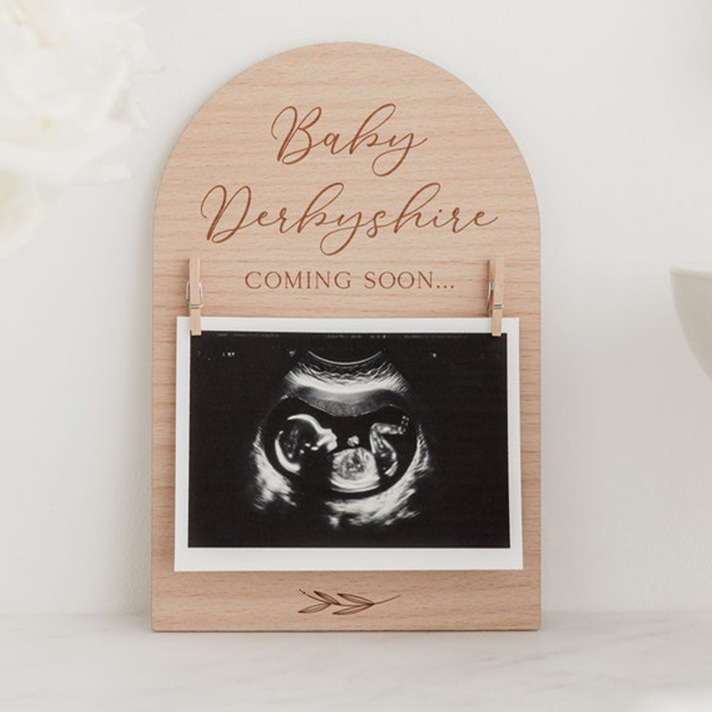 Personalisiertes Schwangerscha – Engraved Wood Frame Bewertung und Preis