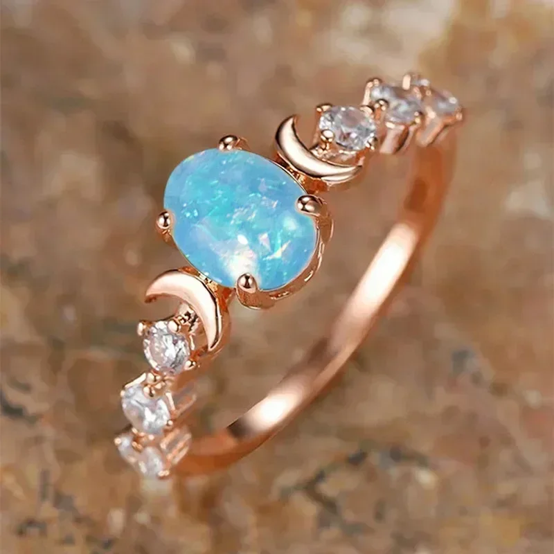 Ovaler Mondstein-Ring mit Gebo – Custom Night Sky Bewertung und Preis