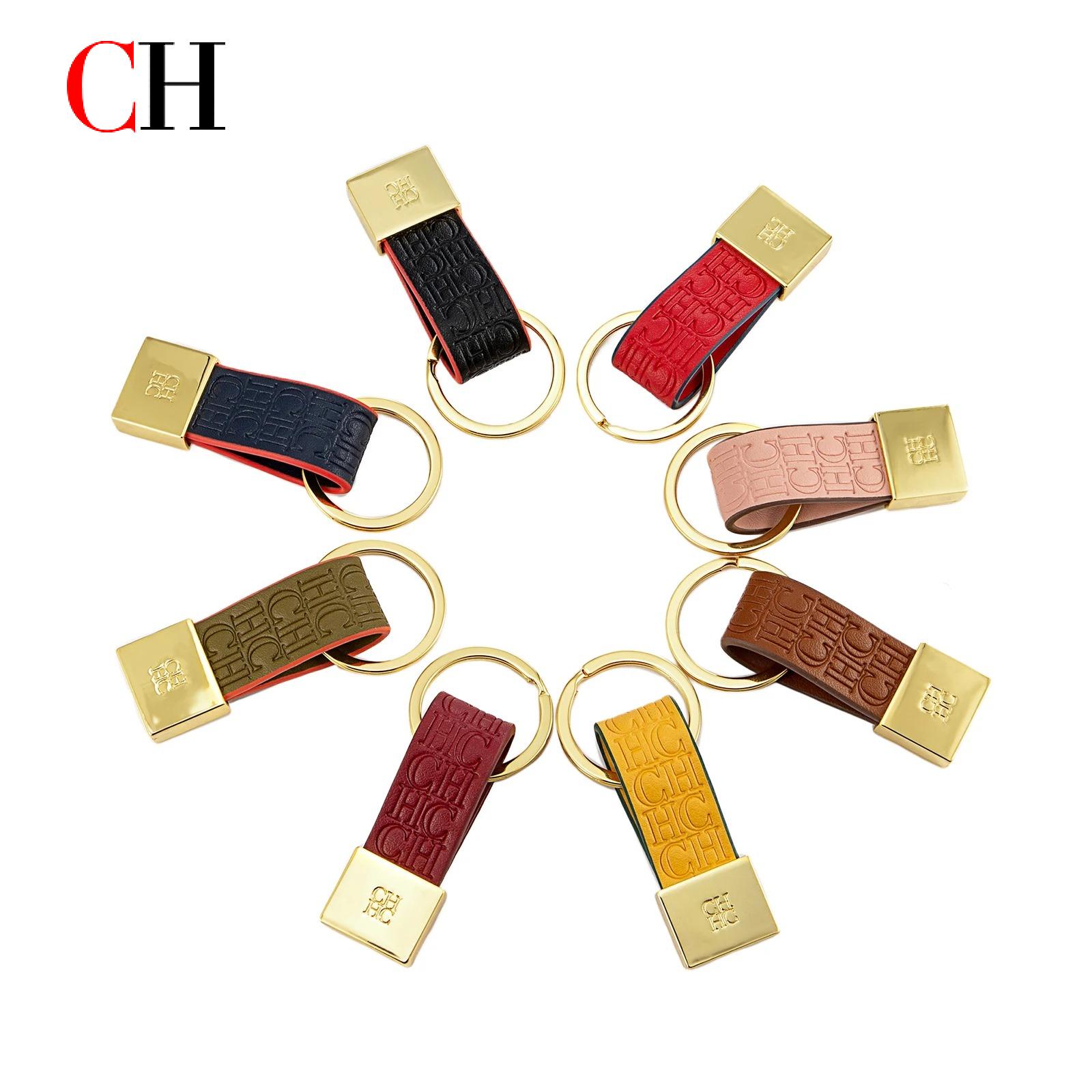 CH Geprägter Monogramm-Leder-S – Monogram Keychain Leather Bewertung und Preis