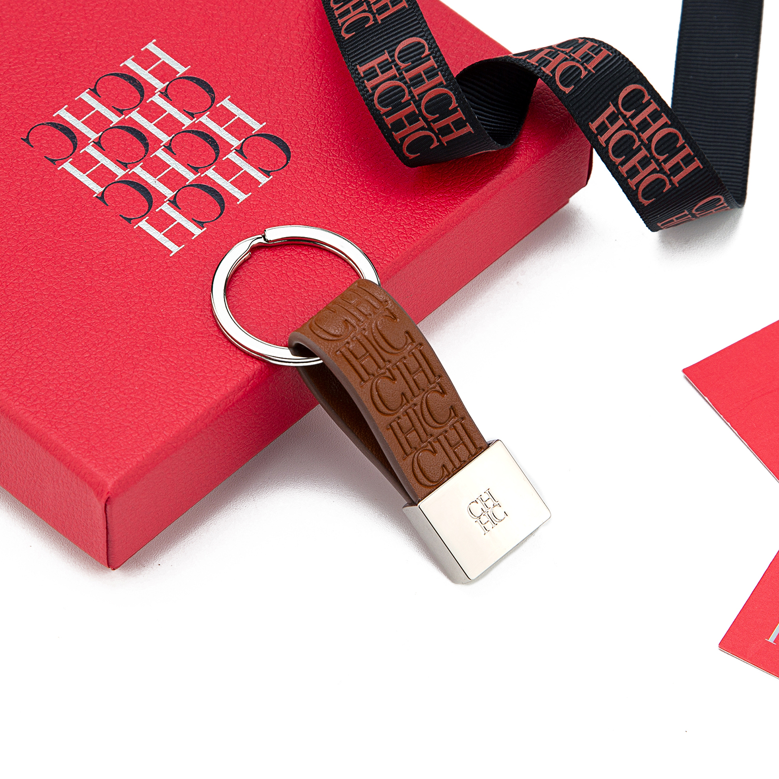 CH Geprägter Monogramm-Leder-S – Monogram Keychain Leather Bewertung und Preis