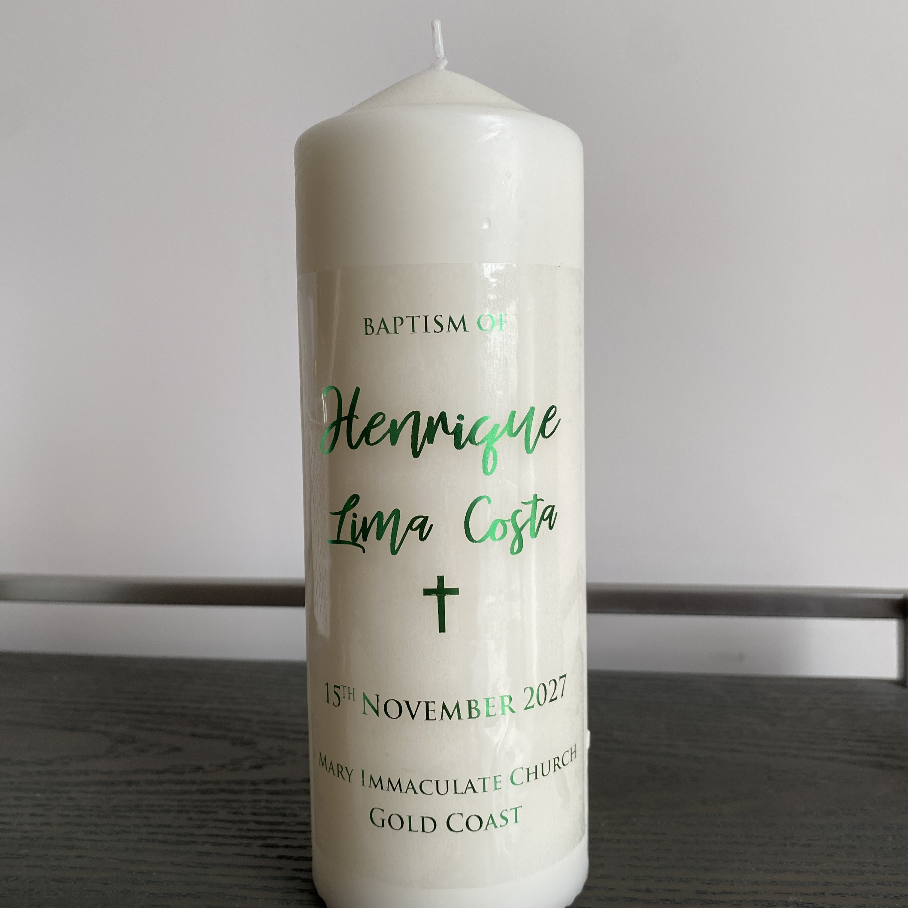 1, personalisiertes Hochzeitsk – Personalised Candle Label Bewertung und Preis