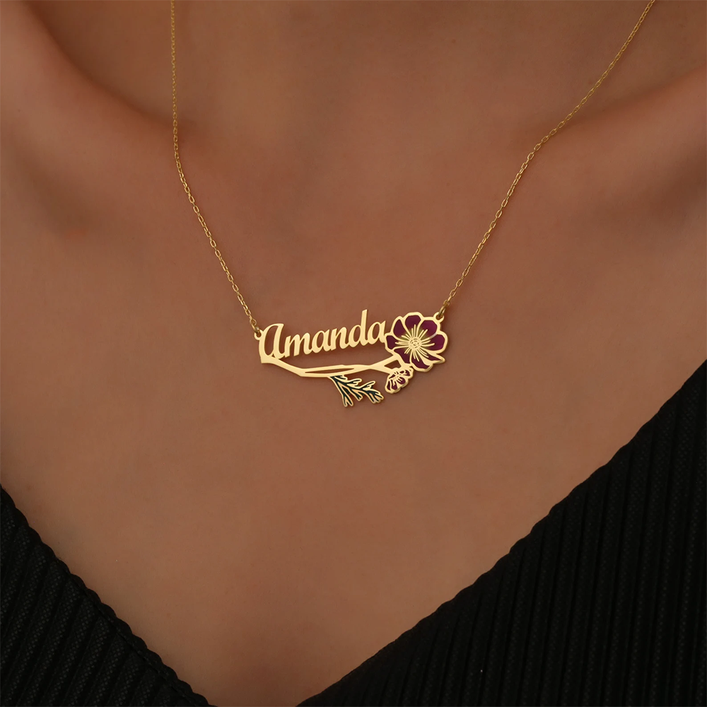 Personalisierte bunte Geburtsb – Name Necklace Custom Bewertung und Preis