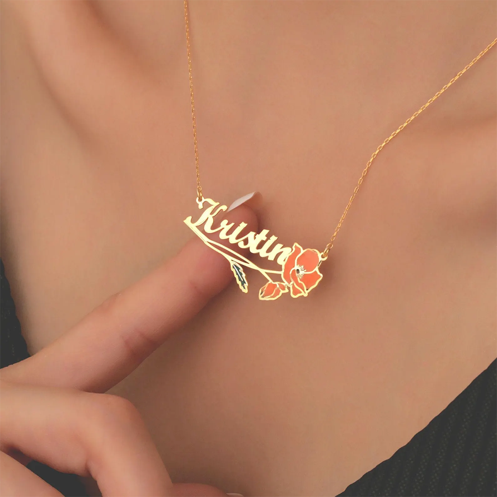 Personalisierte bunte Geburtsb – Name Necklace Custom Bewertung und Preis
