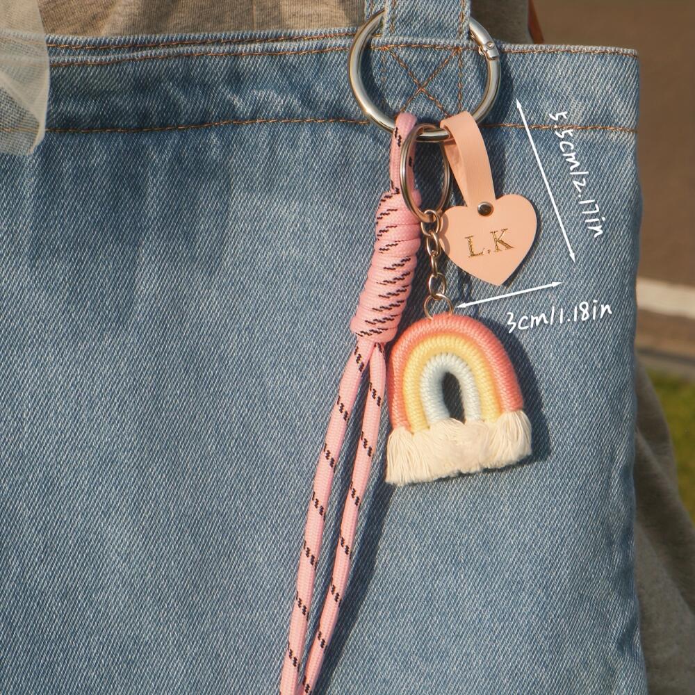 Personalisierter Initialen-Her – Monogram Keychain Leather Bewertung und Preis