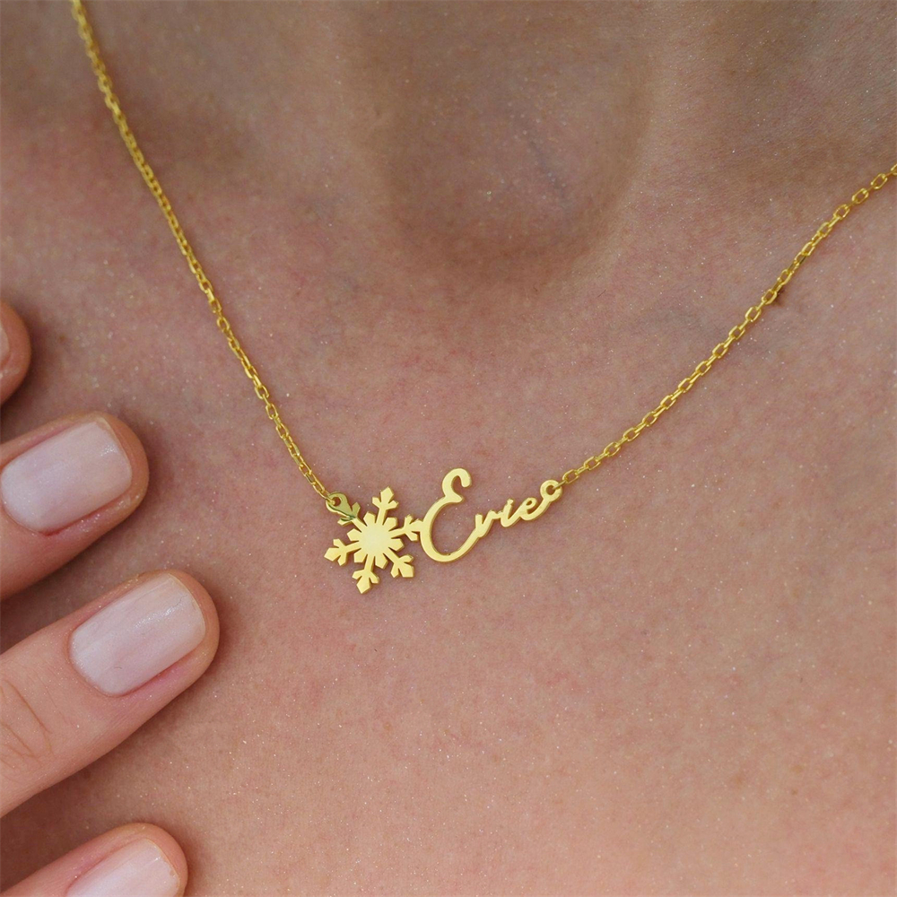 Benutzerdefinierte einfache Na – Birth Flower Necklace Bewertung und Preis