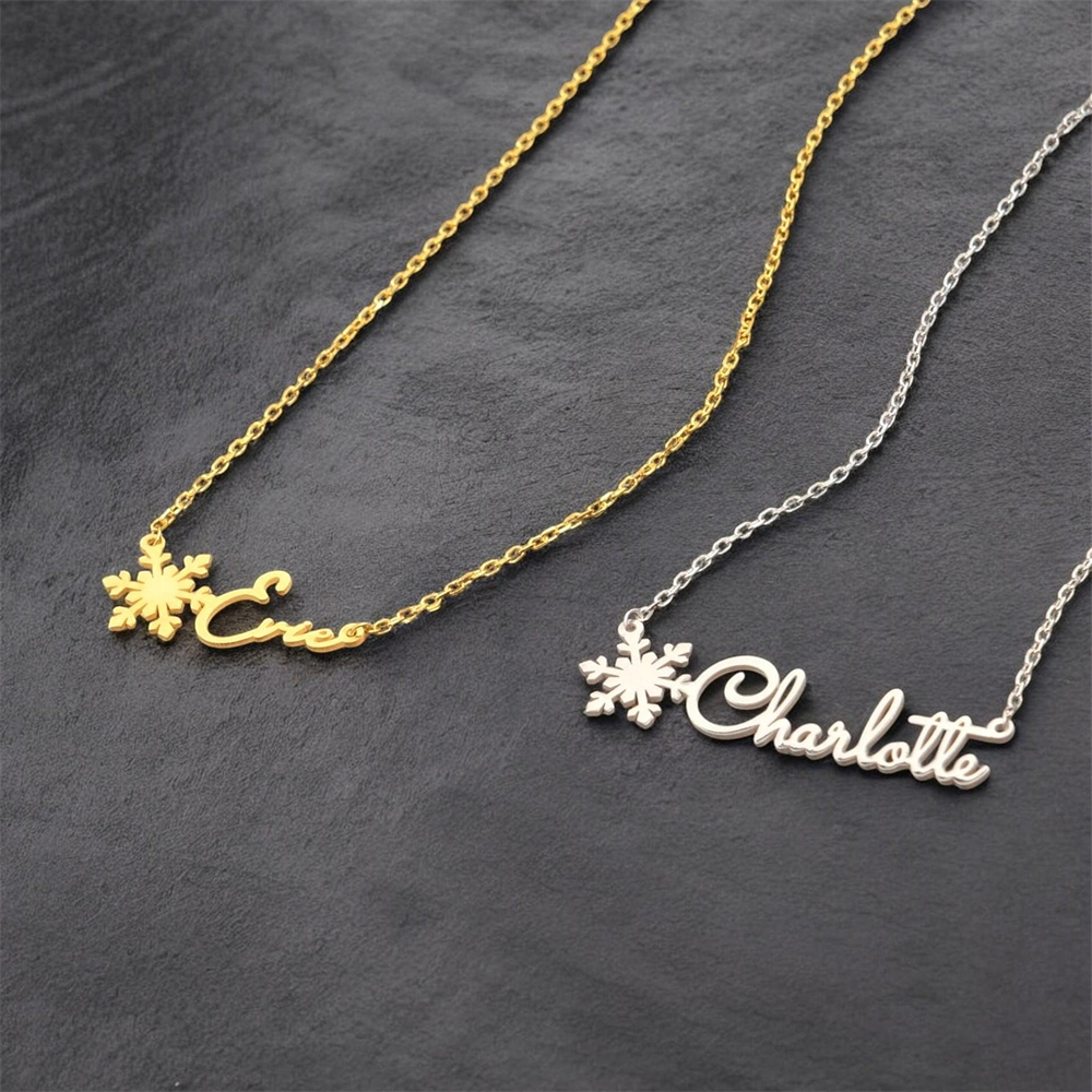 Benutzerdefinierte einfache Na – Birth Flower Necklace Bewertung und Preis