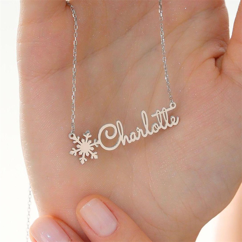 Benutzerdefinierte einfache Na – Birth Flower Necklace Bewertung und Preis