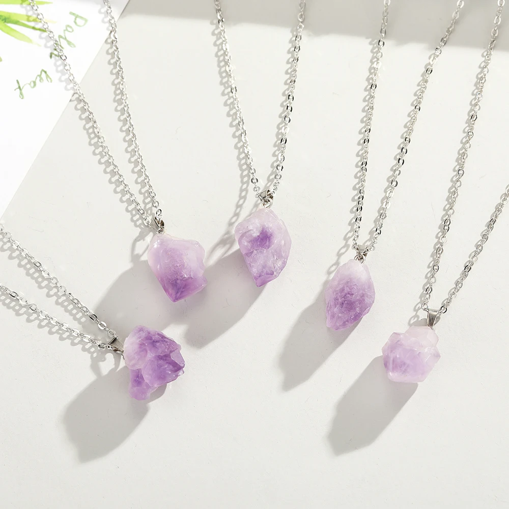 Natürlicher Uruguay Amethyst R – Birth Flower Necklace Bewertung und Preis