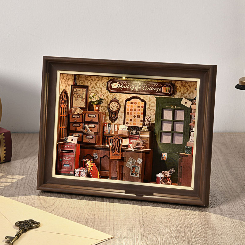 DIY 3D Holz-Buchnischen-Set Mi – Engraved Wood Frame Bewertung und Preis