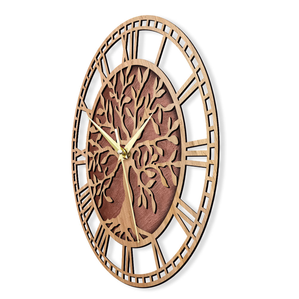 Baum des Lebens Holz-Wanduhr i – Family Tree Print Bewertung und Preis