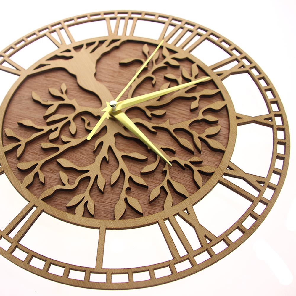 Baum des Lebens Holz-Wanduhr i – Family Tree Print Bewertung und Preis