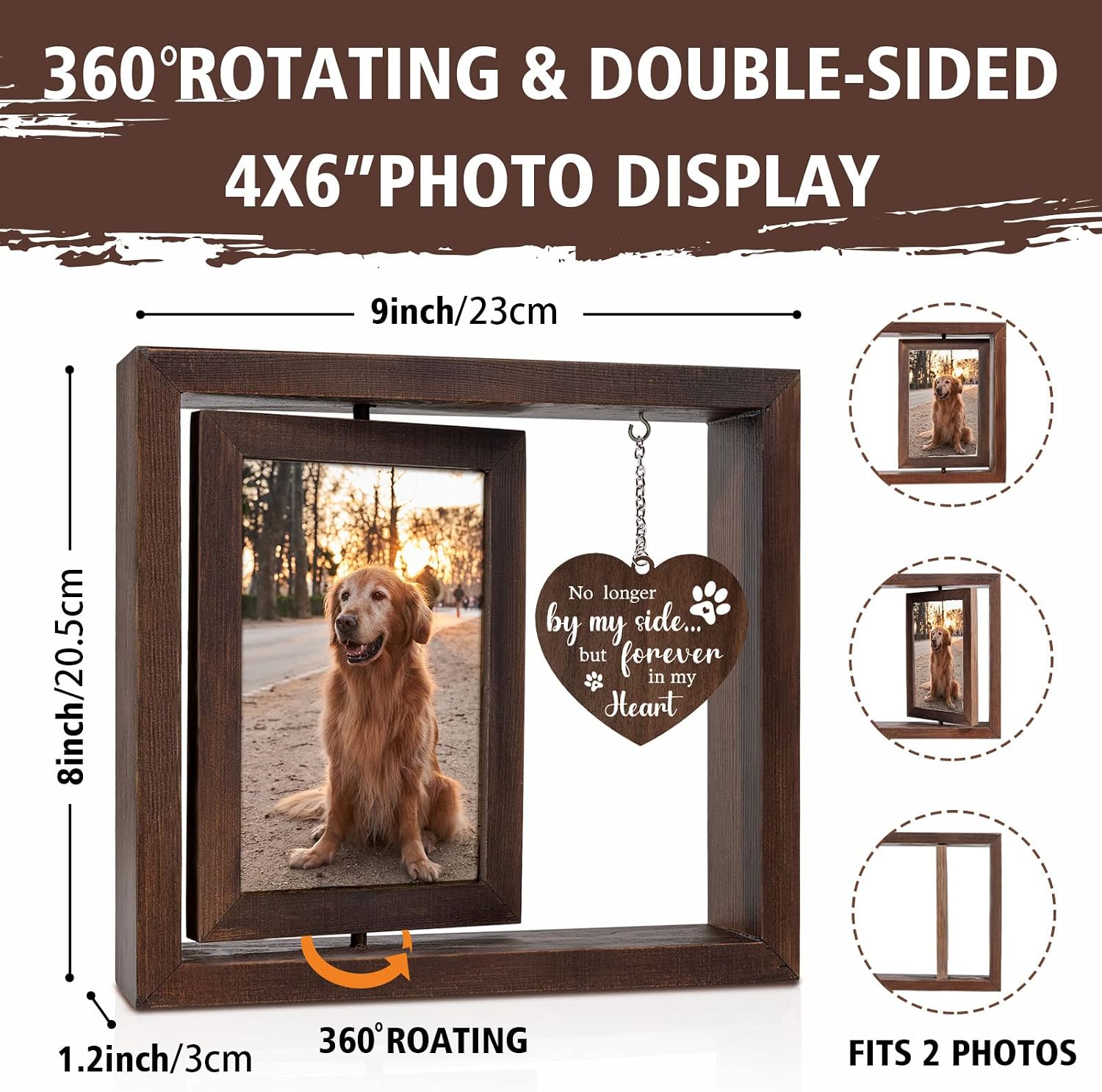 Haustier-Gedenk-Bilderrahmen f – Engraved Wood Frame Bewertung und Preis