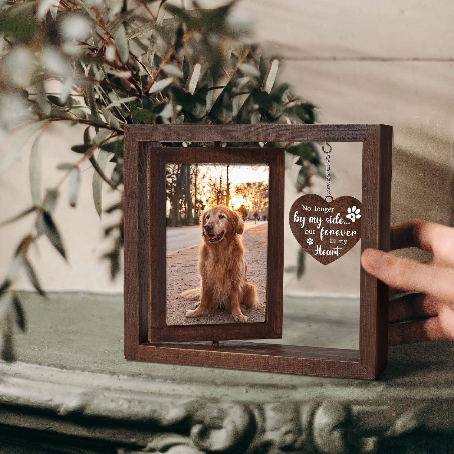 Haustier-Gedenk-Bilderrahmen f – Engraved Wood Frame Bewertung und Preis