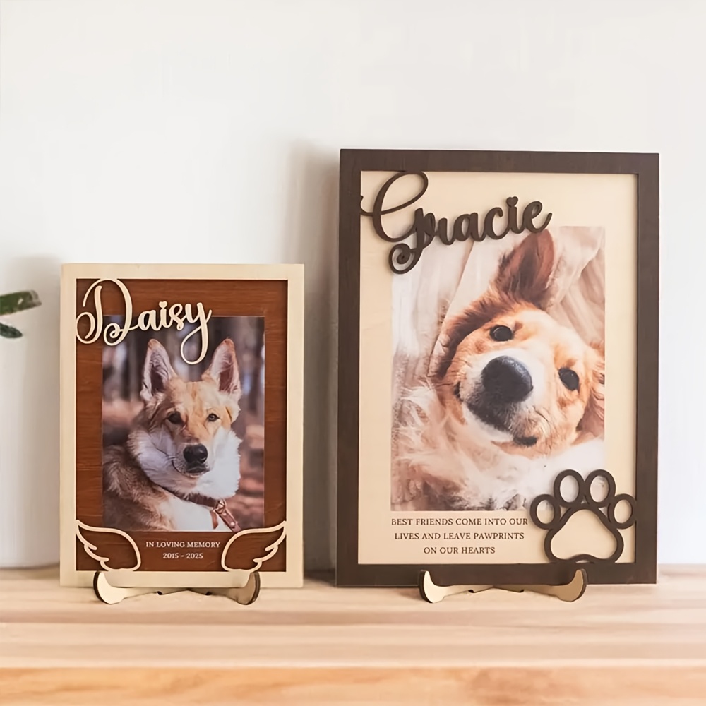 Anpassbarer Personalisierter H – Engraved Wood Frame Bewertung und Preis