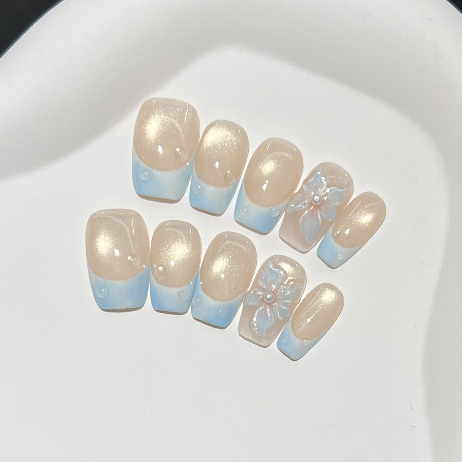 10 Stück französische blaue gl – Pressed Flower Art Bewertung und Preis