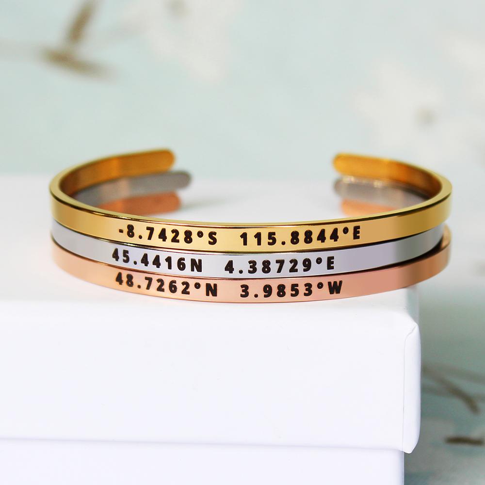 4 mm breites, individuelles Ko – Coordinates Bracelet Bewertung und Preis