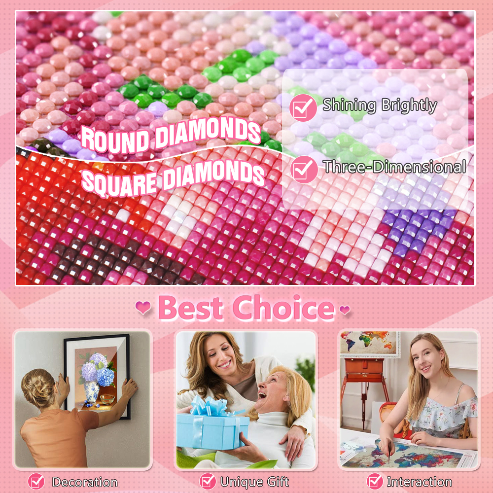 HUACAN 5D DIY Diamant-Mosaik 5 – Photo Mosaic Print Bewertung und Preis