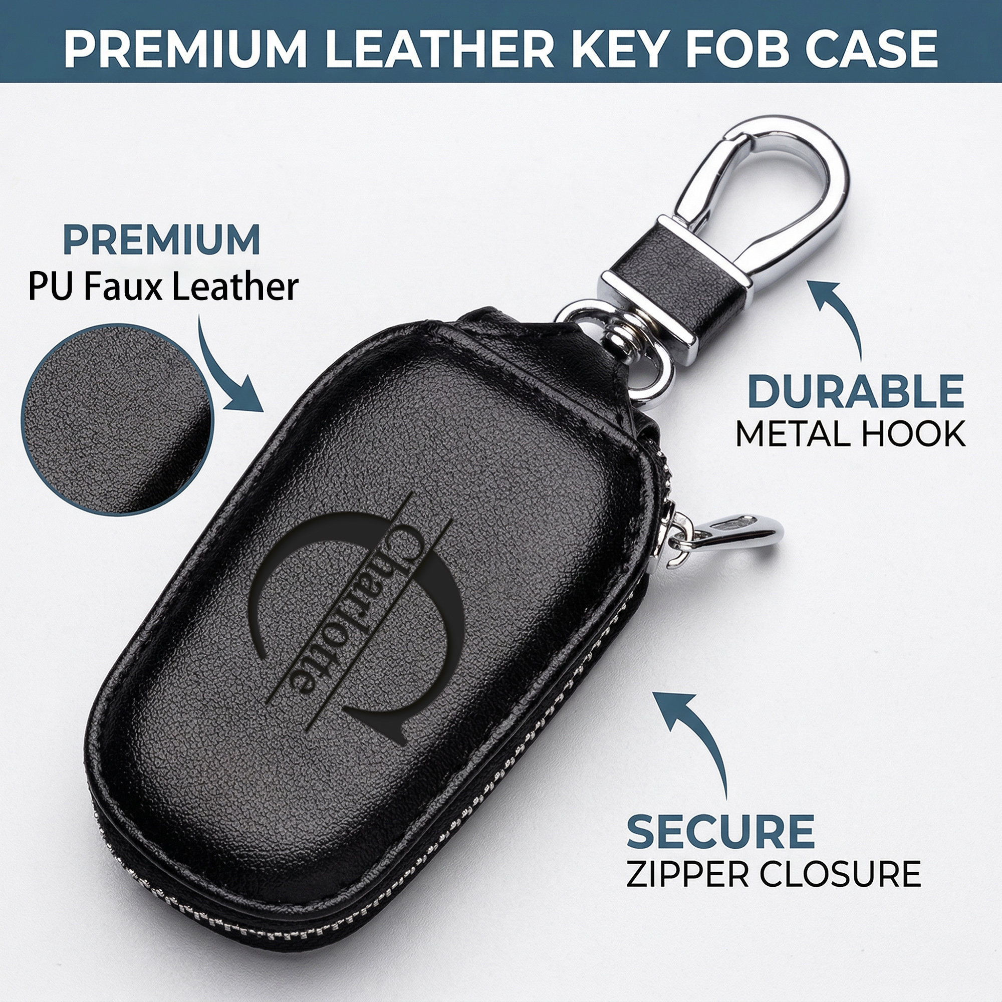Personalisiertes Schlüsselgehä – Monogram Keychain Leather Bewertung und Preis