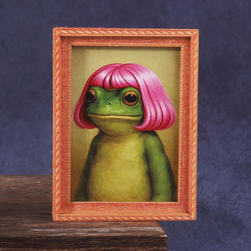 Mini Holz-Bilderrahmen Frosch- – Engraved Wood Frame Bewertung und Preis