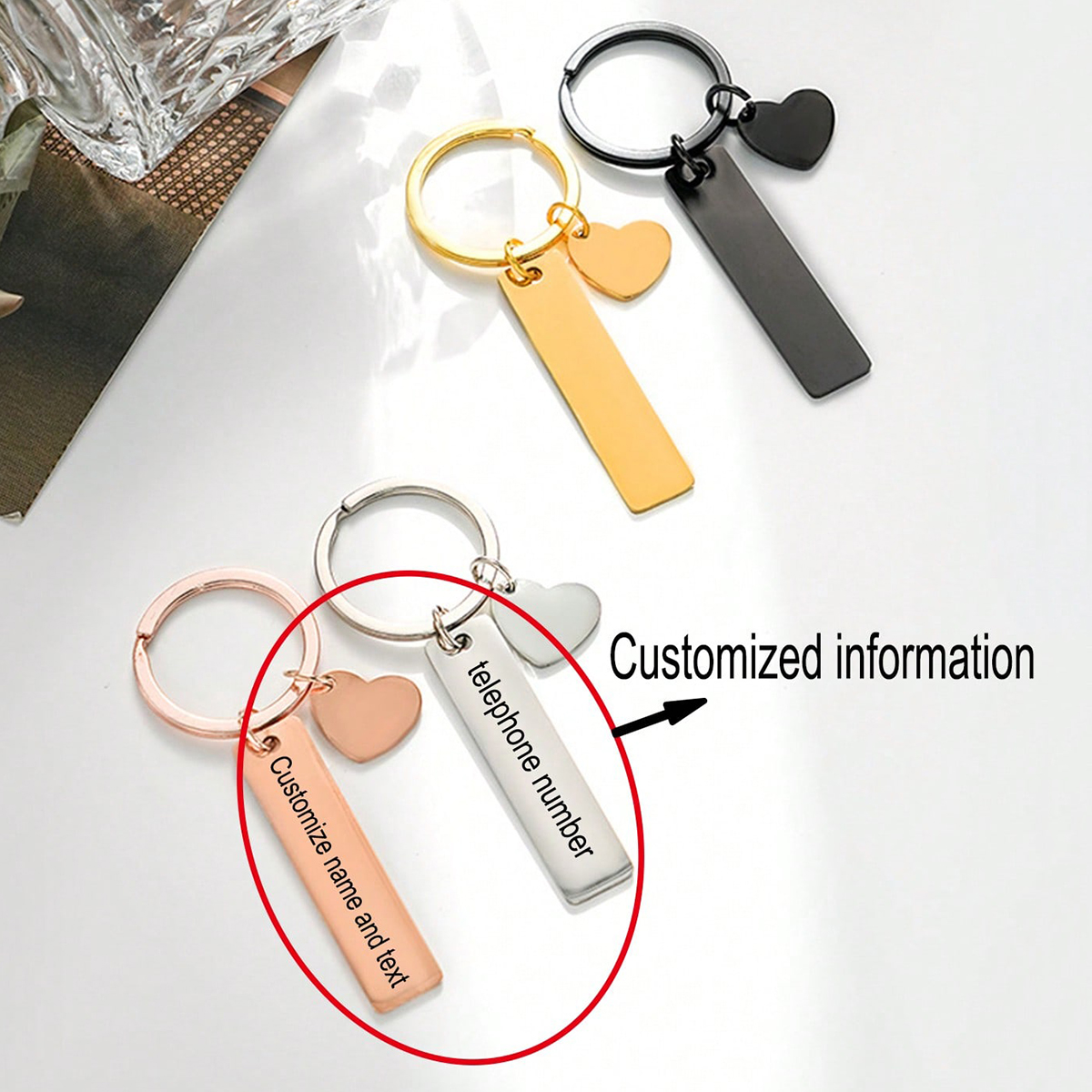 Personalisierter Schlüsselanhä – Initial Ring Custom Bewertung und Preis