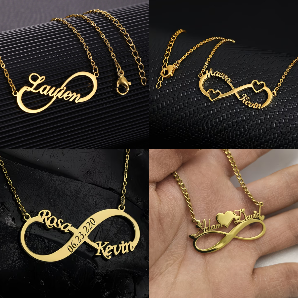 Personalisierte Infinity-Halsk – Name Necklace Custom Bewertung und Preis