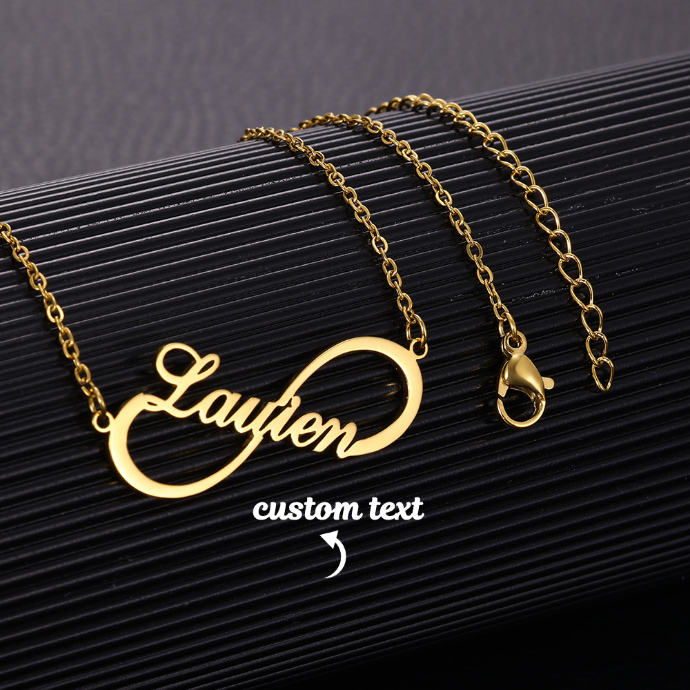 Personalisierte Infinity-Halsk – Name Necklace Custom Bewertung und Preis