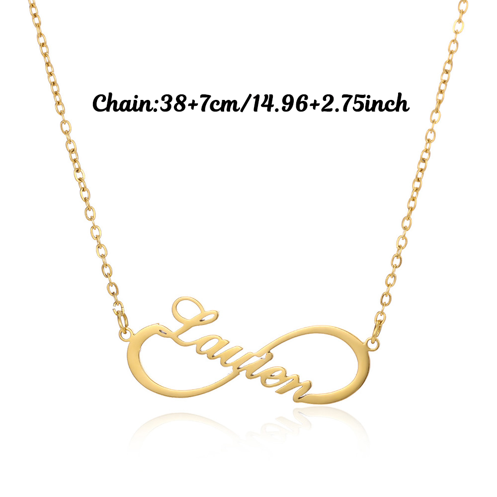 Personalisierte Infinity-Halsk – Name Necklace Custom Bewertung und Preis