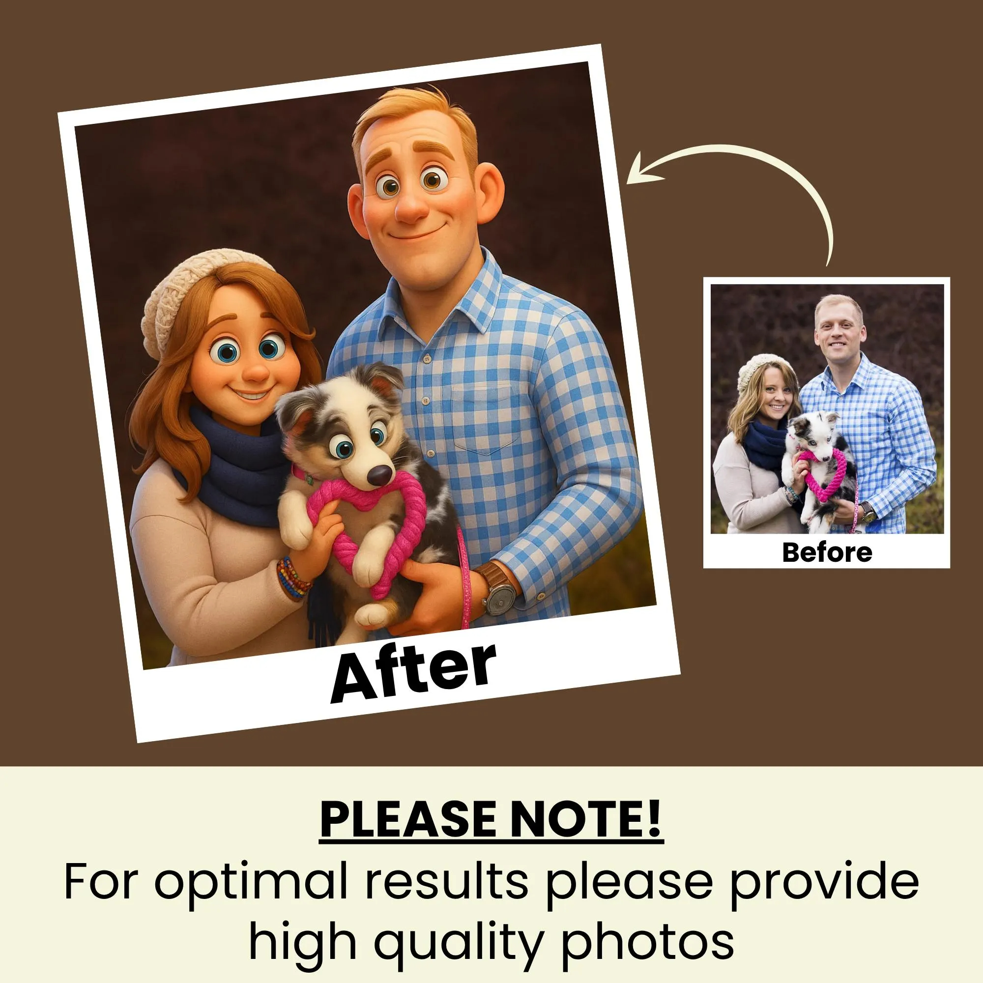 Individuelle animierte Familie – Pet Portrait Custom Bewertung und Preis